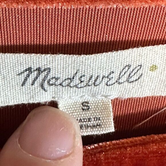 Madewell Burnt Orange Top Size Small S 📦 - Picture 3 of 7
